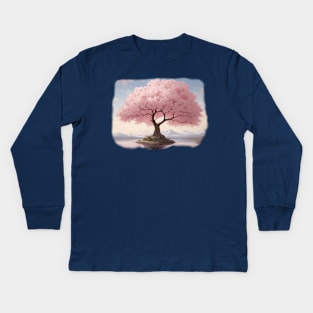 Sakura Tree Kids Long Sleeve T-Shirt